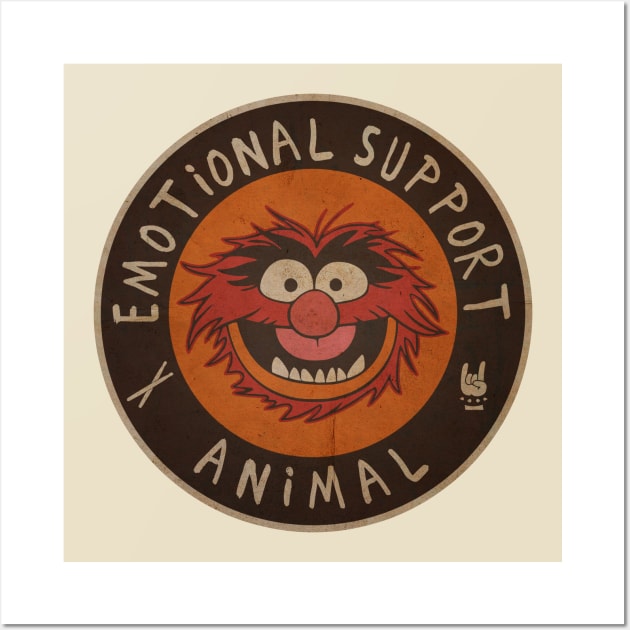 vintage 70s muppets emotional support animal Wall Art by Dwiriski Artstation